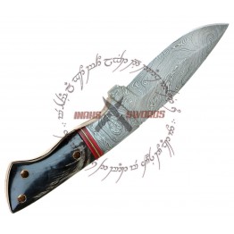 PERFORMANCE CENTER SPORTING BOWIE DAMASCUS STEEL FORGED KNIFE